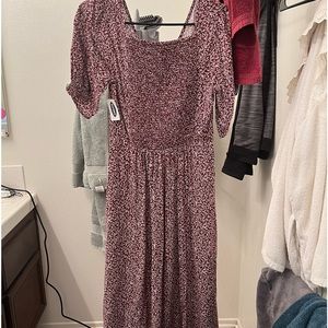 Red Old Navy Floral Dress Size M